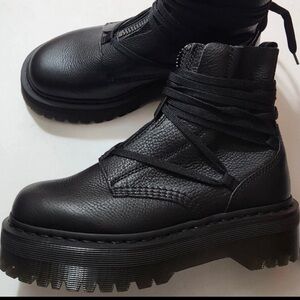 Dr. Martens Black Jarrick Platform Lace-Up Boots